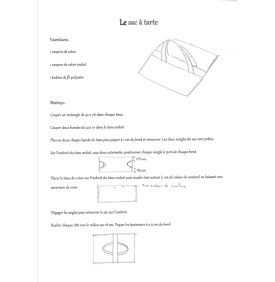 Tuto Sac à Tarte